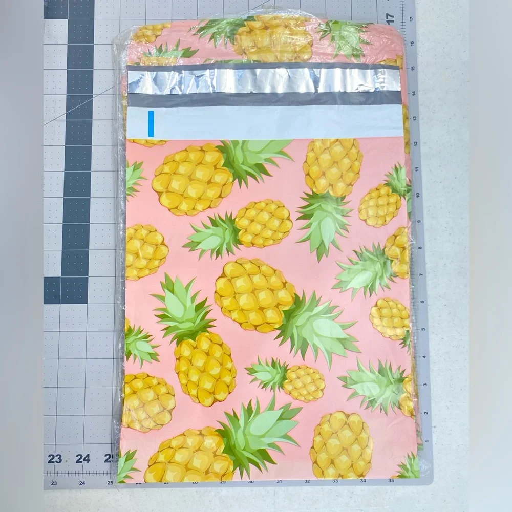 Pineapple Poly Mailers 24 large + 12 small Shipping Mail Shop Cute Tropical Fun